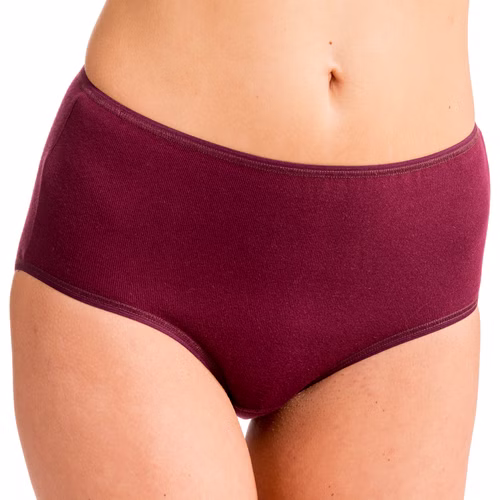 Damen high-waist hochgeschlossen Slip Taillenslip bordeaux Damen high-waist hochgeschlossen Slip Taillenslip bordeaux