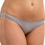 Damen Slip Basic 3er Pack grau Damen Slip Basic 3er Pack grau