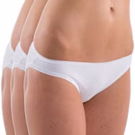 Damen Slip Basic weiß 3er Pack Damen Slip Basic weiß 3er Pack