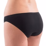 Damen Slip Basic schwarz hinten Damen Slip Basic schwarz hinten