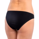 Damen Mini-Slip mit Spitze schwarz hinten Damen Mini-Slip mit Spitze schwarz hinten