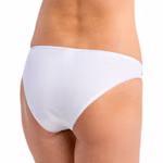 Damen Mini-Slip mit Spitze weiß hinten Damen Mini-Slip mit Spitze weiß hinten