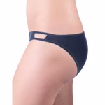 Damen Hüftslip mit Cut-Out Detail marine seitlich Damen Hüftslip mit Cut-Out Detail marine seitlich
