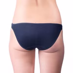 Damen Hüftslip mit Cut-Out Detail marine hinten Damen Hüftslip mit Cut-Out Detail marine hinten