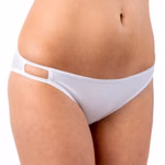 Damen Hüftslip mit Cut-Out Detail weiß Damen Hüftslip mit Cut-Out Detail weiß
