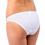 Damen Hüftslip mit Cut-Out Detail weiß hinten Damen Hüftslip mit Cut-Out Detail weiß hinten