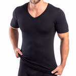 HERMKO 554880 Herren kurzarm Shirt mit V-Ausschnitt