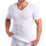 HERMKO 554880 Herren kurzarm Shirt mit V-Ausschnitt