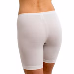 Damen Longpant Unterwäsche weiß Hinteransicht