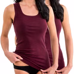 schlichtes Damen Top in bordeaux atmungsaktiv schlichtes Damen Top in bordeaux atmungsaktiv