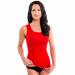 schlichtes Damen Top in rot atmungsaktiv schlichtes Damen Top in rot atmungsaktiv