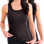 schlichtes Damen Top in schwarz atmungsaktiv schlichtes Damen Top in schwarz atmungsaktiv