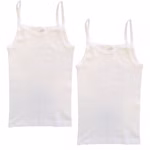 Mädchen Trägerhemd Funktionswäsche weiß 2er Pack