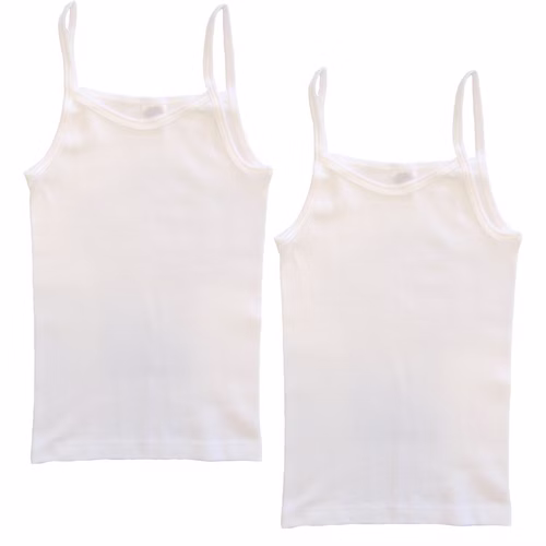 Mädchen Trägerhemd Funktionswäsche weiß Mädchen Trägerhemd Funktionswäsche weiß 2er Pack