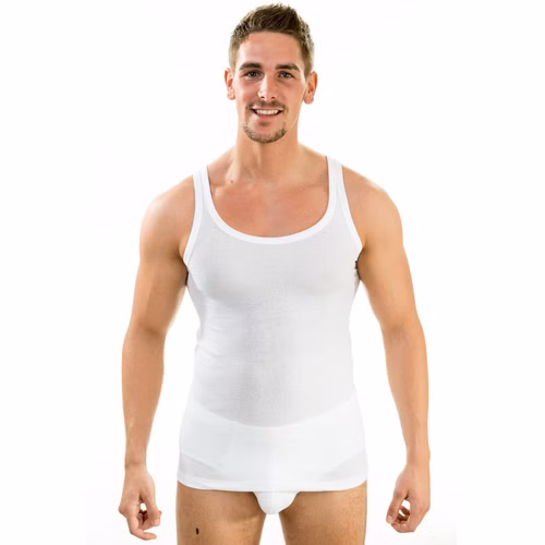 Herren Funktionsunterwäsche Unterhemd Achselhemd mit Funktion weiß Herren Funktionsunterwäsche Unterhemd Achselhemd mit Funktion weiß