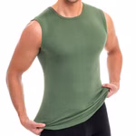 Herren Funktions Tank Top Unterhemd olive