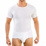 Herren kurzarm Funktionsshirt Rundhals weiß Herren kurzarm Funktionsshirt Rundhals weiß