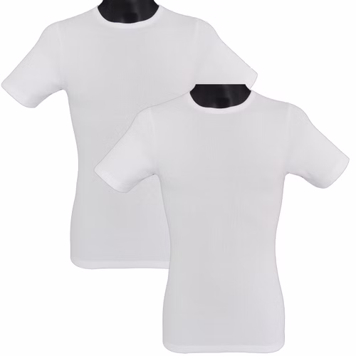 Funktionsunterwäsche Shirt mit 1/4 Arm Rundhals weiß 2er Pack Funktionsunterwäsche Shirt mit 1/4 Arm Rundhals weiß 2er Pack