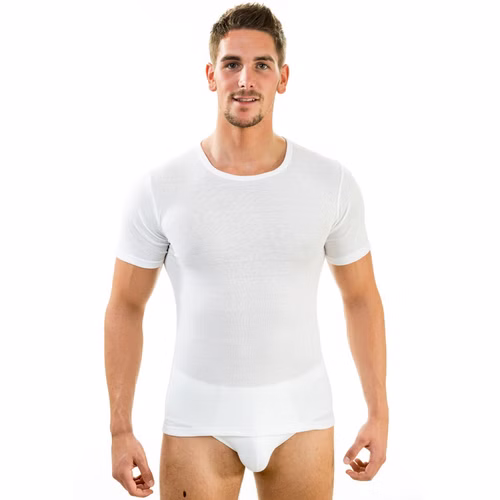 Funktionsunterwäsche Shirt mit 1/4 Arm Rundhals weiß 2er Pack Funktionsunterwäsche Shirt mit 1/4 Arm Rundhals weiß 2er Pack