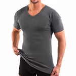 Herren Funktionsshirt V-Ausschnitt graphit Herren Funktionsshirt V-Ausschnitt graphit