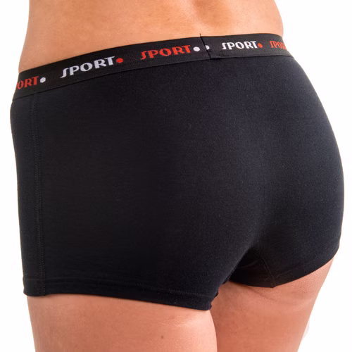 657002-damen-panty-funktionswaesche-schwarz-sport-hinten.jpg HERMKO 65700 2er Damen atlethic Panty als Funktionswäsche