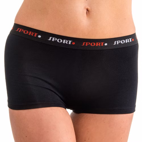 657002-damen-panty-funktionswaesche-schwarz-sport-vorne.jpg HERMKO 65700 2er Damen atlethic Panty als Funktionswäsche