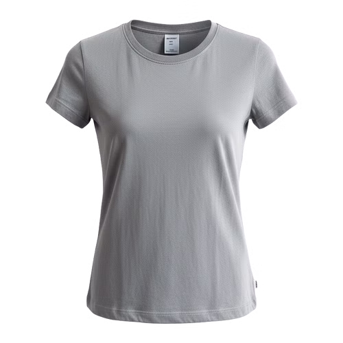 Damen T-Shirt in grau Vorderseite Damen T-Shirt in grau Vorderseite