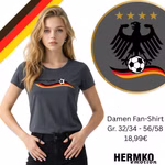 Damen Fussball T-Shirt graphit Damen Fussball T-Shirt graphit