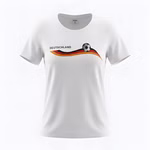 Damen Fussball T-Shirt weiss Vorderseite Damen Fussball T-Shirt weiss Vorderseite