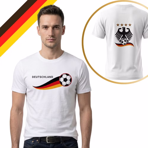 Herren Fussball T-Shirt weiss Herren Fussball T-Shirt weiss