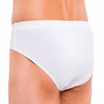 Pack Herren Slip aus Baumwolle weiß hinten Pack Herren Slip aus Baumwolle weiß hinten