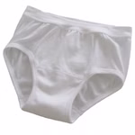 Herren Inkontinenz Slip weiß flachliegend