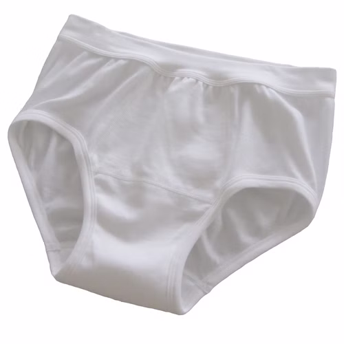 Herren Inkontinenz Slip weiß flachliegend Herren Inkontinenz Slip weiß flachliegend