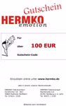 Hermko Geschenkgutschein im Wert von 100 € Blatt zum Ausfüllen
