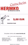 Hermko Geschenkgutschein 5 € zum Ausfüllen