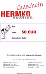 Hermko Geschenkgutschein 50 € zum Ausfüllen