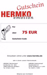 Hermko Geschenkgutschein 75 € zum Ausfüllen
