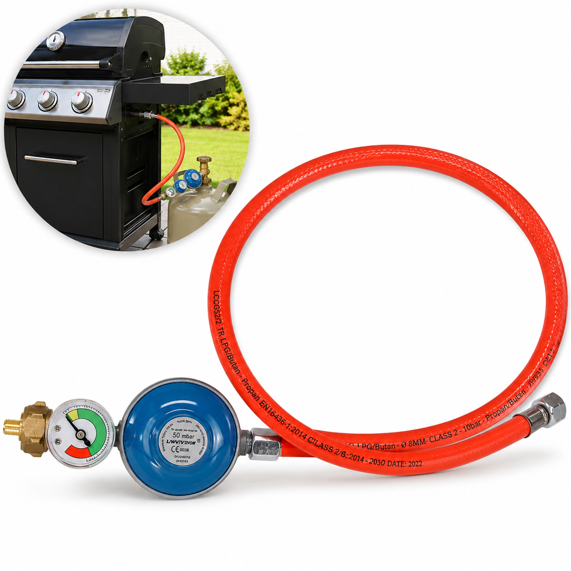 Fittingteile - Präzisions-Druckregler - 550 l/min Druckminderer inkl. Manometer (Gewinde: G 1/4 - Druckregelbereich: 0-1 bar