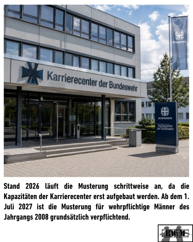 Karrierecenter der Bundeswehr für Musterung und Beratung