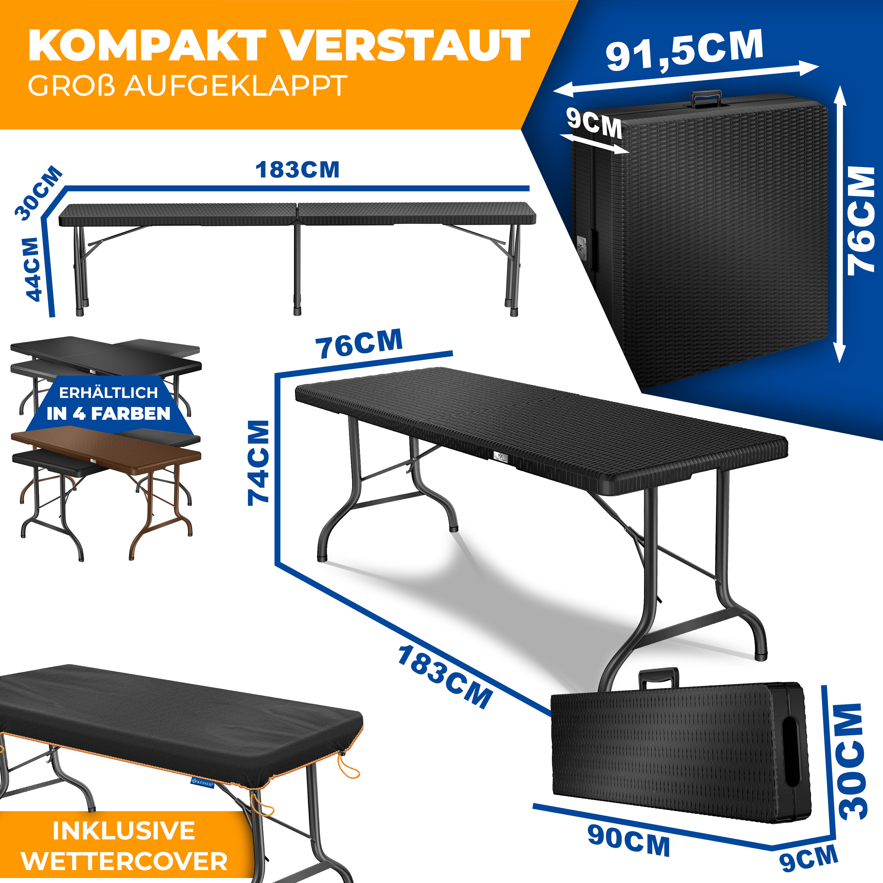 esszimmermöbel set Urban Meuble ESSTISCH mit 4 Retro-Stühlen jetzt nur online ➤ Storlek:200x300 cm