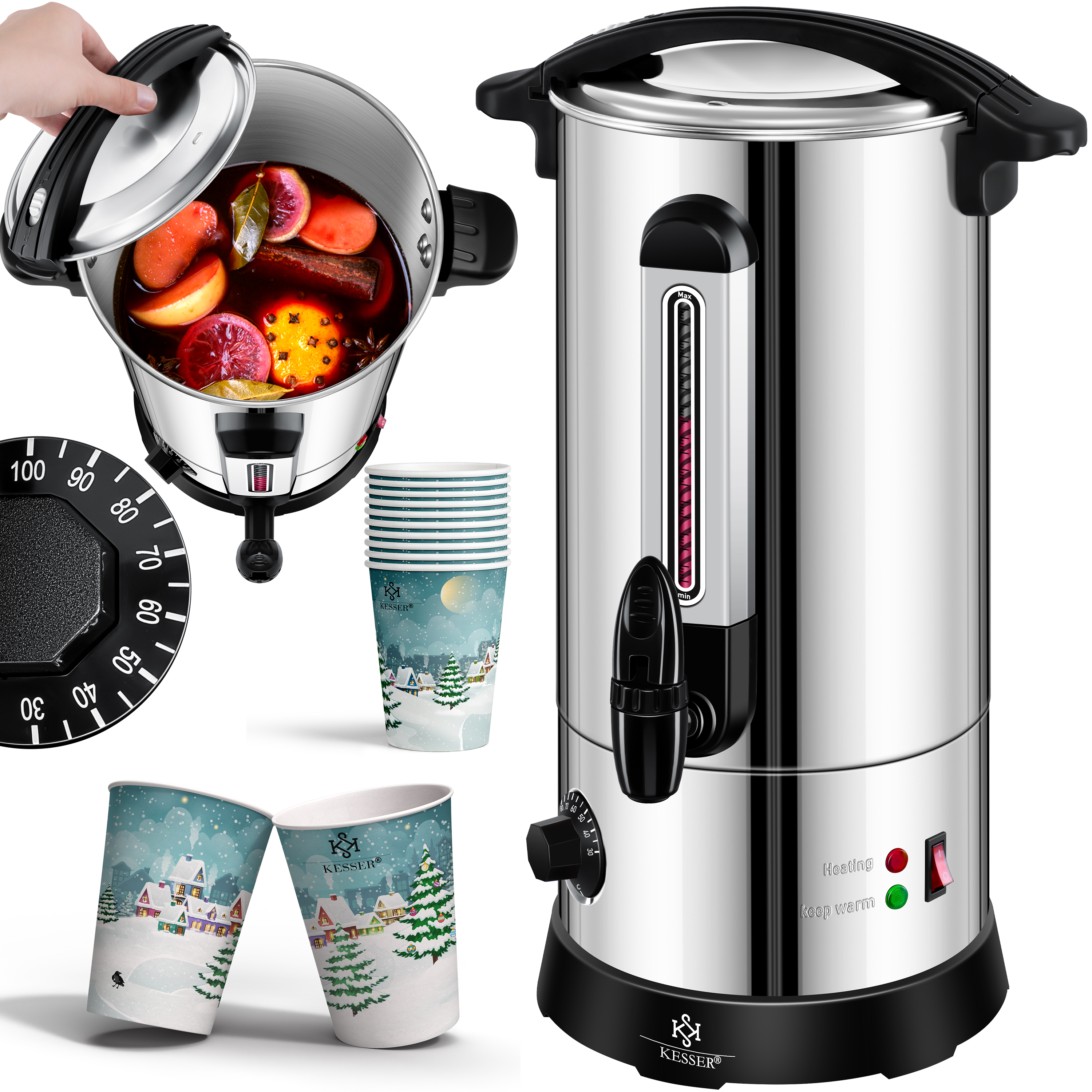 edle kaffeetassen Deine rote Tasse, dein Style – personalisierbar Wurstglas 720 ml Deckel