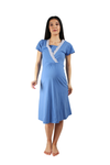 MamiMode-Still-Nachthemd-Schwangerschaft-Umstandspyjama-Kurz-hellblau-3.png