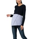 MamiMode-Umstands-Pullover-Bluse-Schwangerschaftsmode-Bluseneinsatz-gestreift-blau-5.jpg