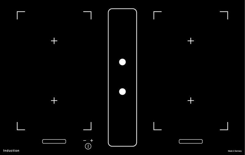 Induktion mit integriertem Abzug INTEGRAL 80 MIR ES Edelstahl