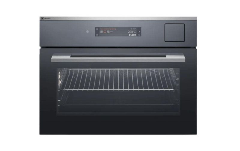 Electrolux Einbaubackofen Compact EURO Steam Multifunktions-Ofen Chrom, EB4PL70KCN, 944066971