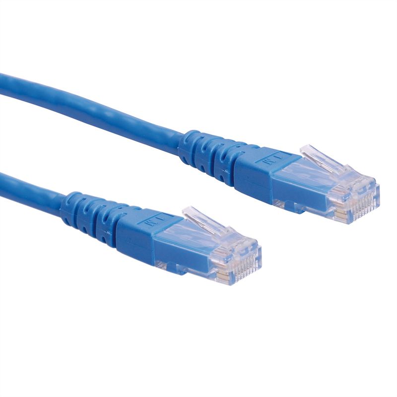 ROLINE Patchkabel Kat.6 (Class E) UTP, blau, 1 m