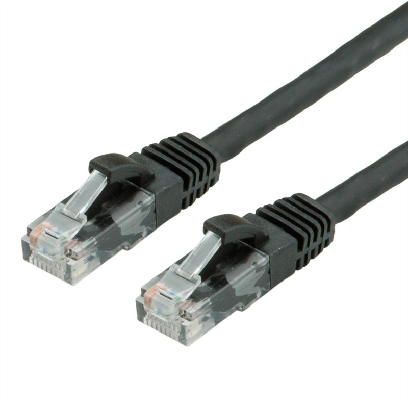 VALUE Patchkabel Kat.6 (Class E) UTP, LSOH, schwarz, 2 m