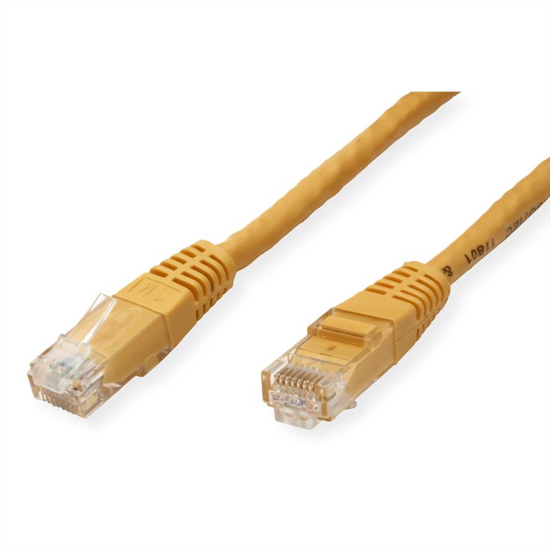 VALUE Patchkabel Kat.6 (Class E) UTP, gelb, 1 m