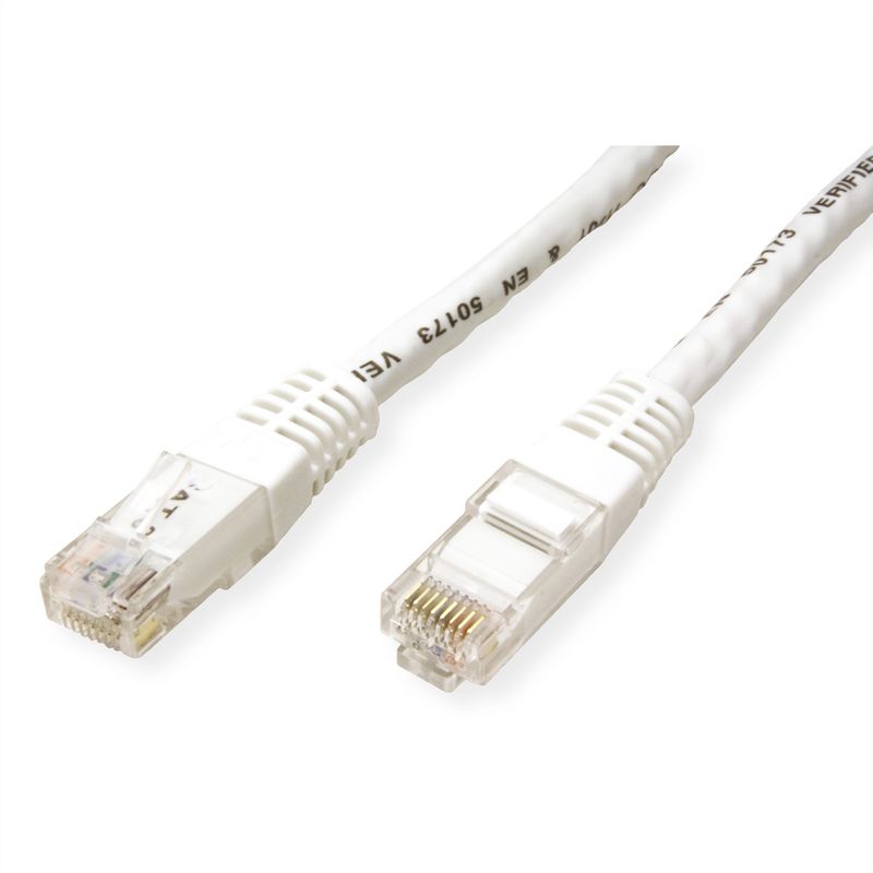 VALUE Patchkabel Kat.6 (Class E) UTP, weiß, 3 m
