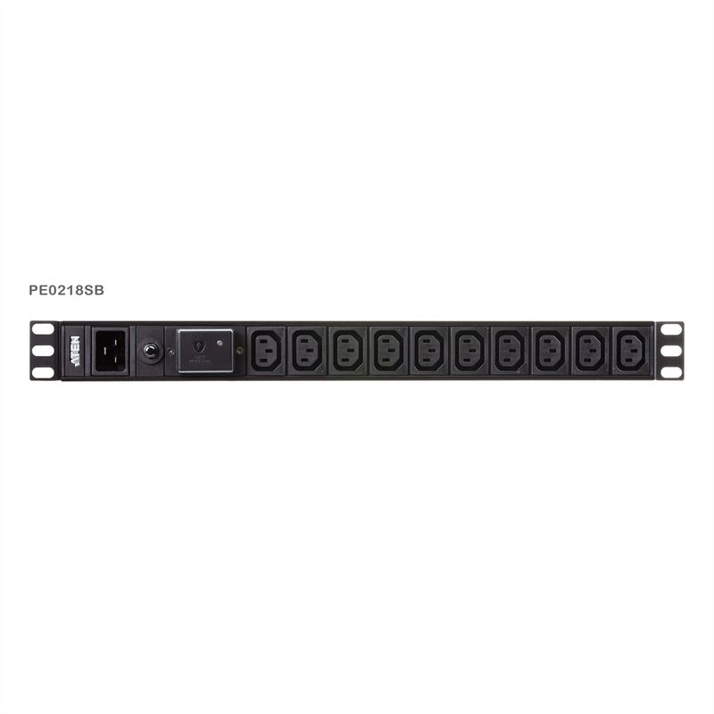 ATEN PE0218SG 1U 16A 18-Port Basic PDU mit Überspannungsschutz